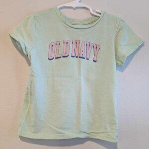 *10/$10* Girl's Old Navy Mint Green Graphic Tee - Size Small (6/7)